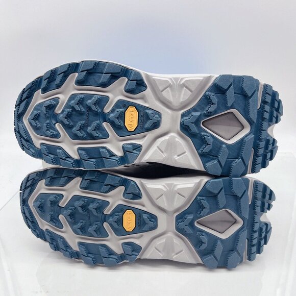 Hoka One One Kaha 2 Low GTX Trail Hiking Shoe Sharkskin/Blue Coral Womens US 10 - Picture 9 of 12